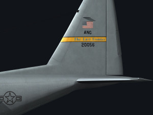 c130 hercules military transport plane Modello 3D