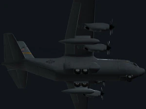 Aereo da trasporto militare Hercules C130 Modello 3D
