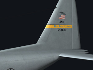 c130 hercules military transport plane Modello 3D
