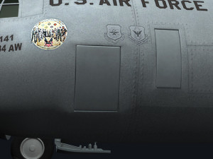 c130 hercules military transport plane Modello 3D