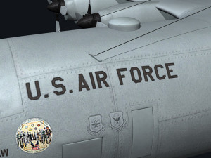 c130 hercules military transport plane Modello 3D