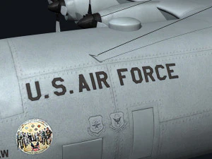 Aereo da trasporto militare Hercules C130 Modello 3D