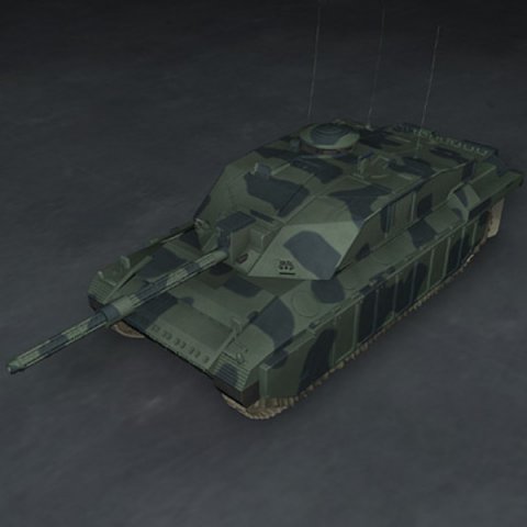 challenger2 british tank 3D Model .c4d .max .obj .3ds .fbx .stl .blend 