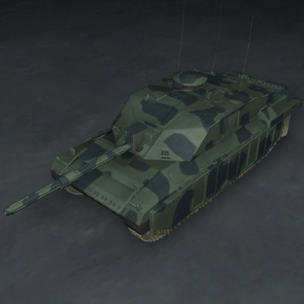 tanque brit&acirc;nico desafiador 2 Modelo 3D .c4d .max .obj .3ds .fbx .stl .blend 