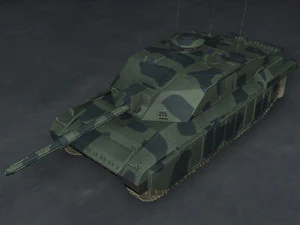 carro armato britannico challenger 2 Modello 3D
