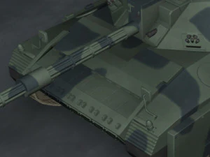 tanque brit&acirc;nico desafiador 2 Modelo 3D
