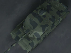tanque brit&acirc;nico desafiador 2 Modelo 3D