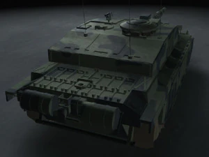 tanque brit&acirc;nico desafiador 2 Modelo 3D