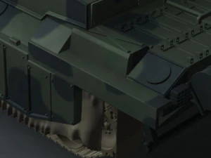 tanque brit&acirc;nico desafiador 2 Modelo 3D
