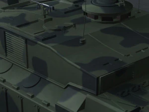 tanque brit&acirc;nico desafiador 2 Modelo 3D