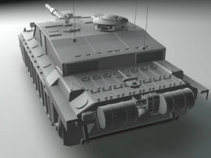 tanque brit&acirc;nico desafiador 2 Modelo 3D