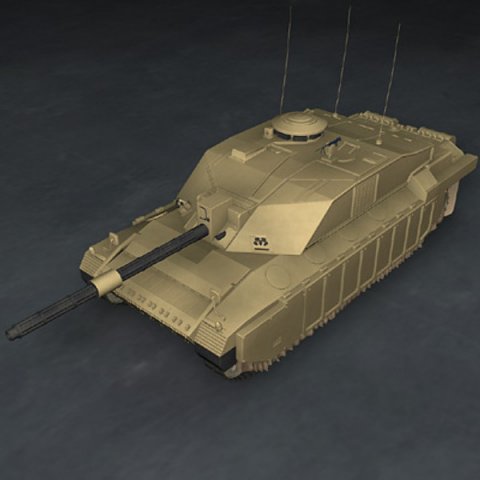 challenger2 british tank 3D 模型 .c4d .max .obj .3ds .fbx .stl .blend 