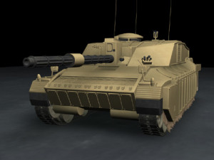 challenger2 british tank 3D 模型