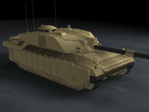 challenger2 british tank 3D 模型