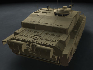 challenger2 british tank 3D 模型
