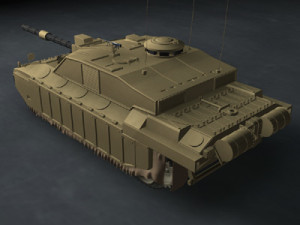 challenger2 british tank 3D 模型