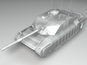 challenger2 british tank 3D 模型