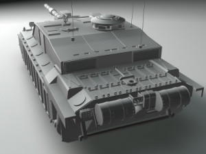 challenger2 british tank 3D 模型