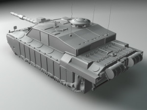 challenger2 british tank 3D 模型