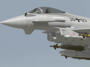 ef2000 typhoon british 4 3D Model