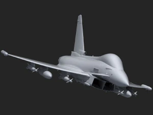ef2000 typhoon british 4 3D Model