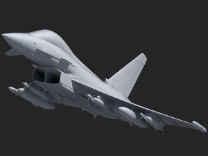 ef2000 typhoon british 4 3D Model