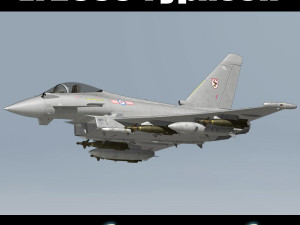 ef2000 typhoon british 4 3D मॉडल