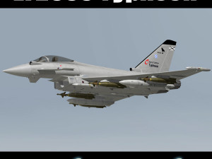 ef2000 typhoon british 4 3D मॉडल