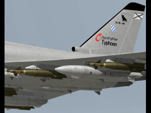 ef2000 typhoon british 4 3D Model