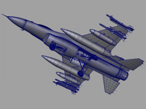 f16c fighting falcon 3D Model