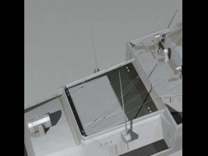 f-124萨克森级护卫舰 3D 模型