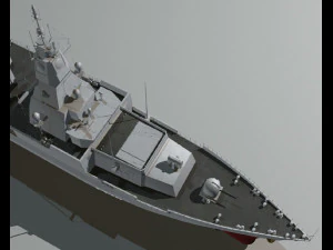 f-124萨克森级护卫舰 3D 模型