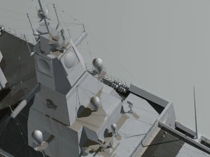 f-124萨克森级护卫舰 3D 模型