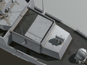 f-124 sachsen class frigate 3D 模型