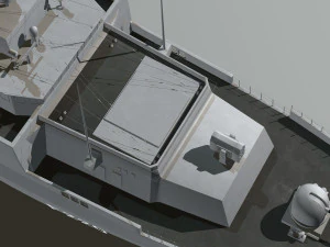 f-124萨克森级护卫舰 3D 模型