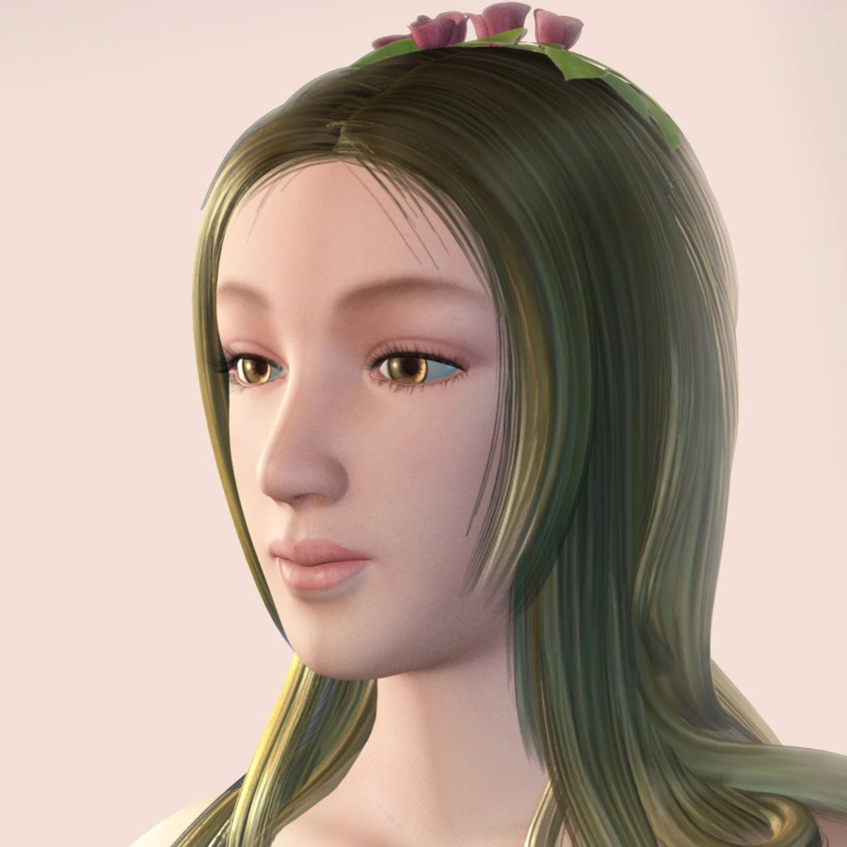 fairy girl 3D Model .c4d .max .obj .3ds .fbx .stl .blend 