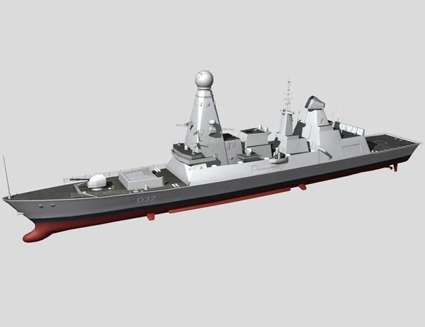 hms type45 destroyer 3D Model .c4d .max .obj .3ds .fbx .stl .blend 
