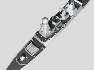 hms type45 destroyer Modelo 3D