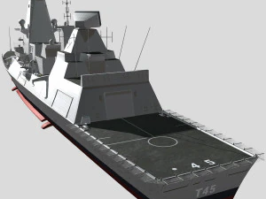 hms type45 destroyer 3D Model