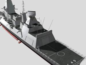 hms type45 destroyer 3D Model