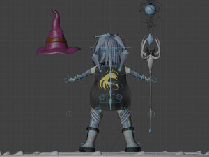 magical girl Modello 3D