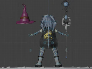magical girl 3D Model