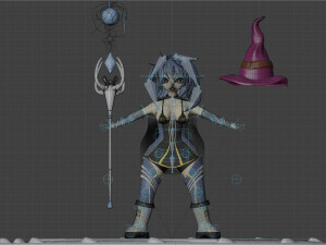 magical girl Modello 3D
