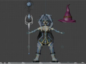 magical girl 3D Model