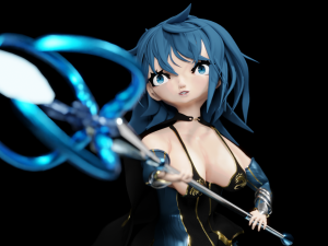 magical girl Modello 3D