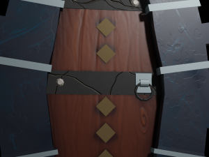 door stylized Modelo 3D