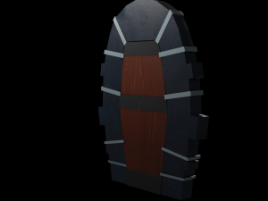 door stylized Modelo 3D