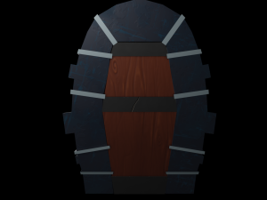 door stylized Modelo 3D