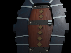 door stylized Modelo 3D