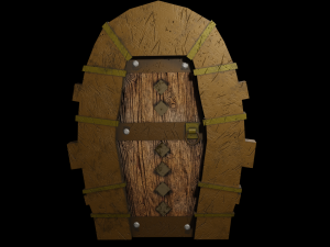 door stylized Modèle 3D